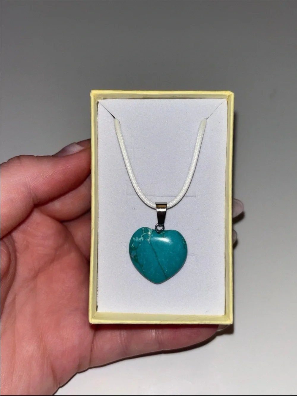 Turquoise Heart Pendant Necklace - Women Jewelry